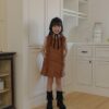 🍂 麂絨荷葉洋裝
