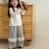 🍂 蕾絲拼接休閒褲
