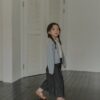 🍂 抓摺直筒牛仔褲