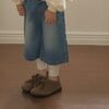 🍂 俏皮A Line牛仔褲