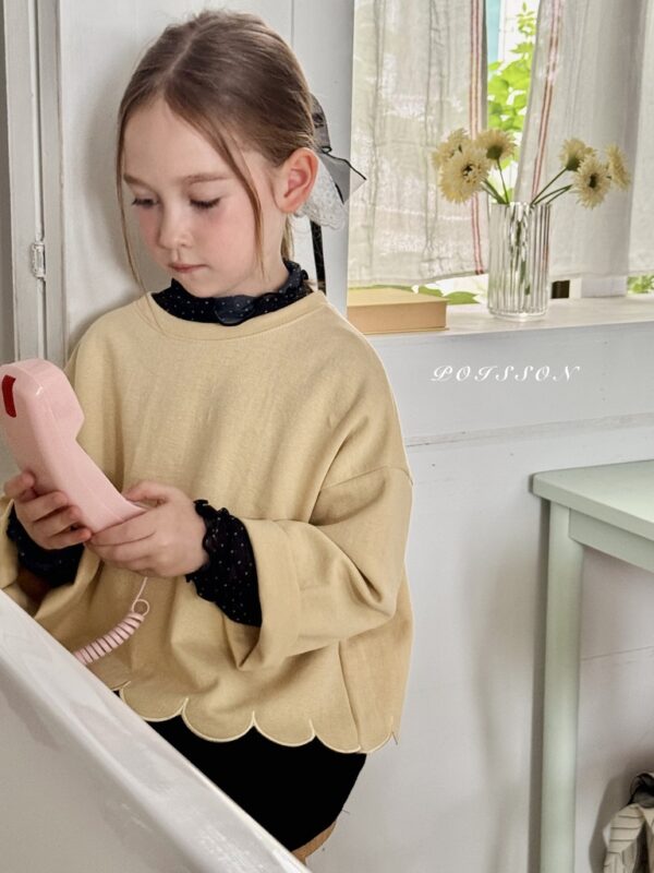 🍂 珊瑚波浪剪裁上衣