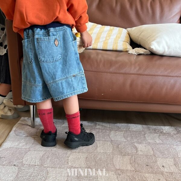 🍂 隱藏口袋牛仔短褲