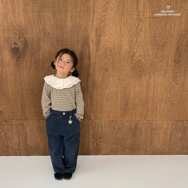 🍂 刺繡微甜口袋褲