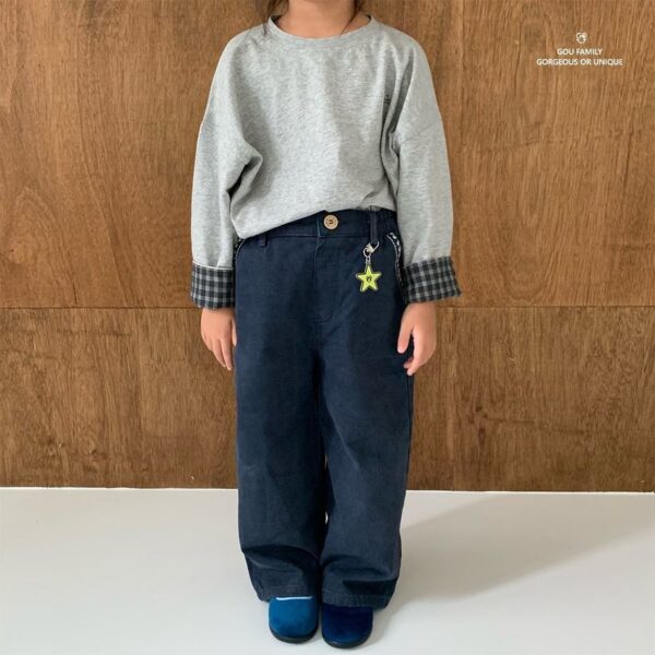 🍂 刺繡微甜口袋褲