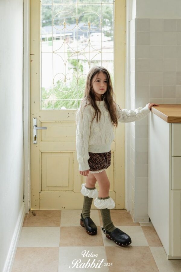 ❄️ 蓬鬆爆米花紋針織寬褲