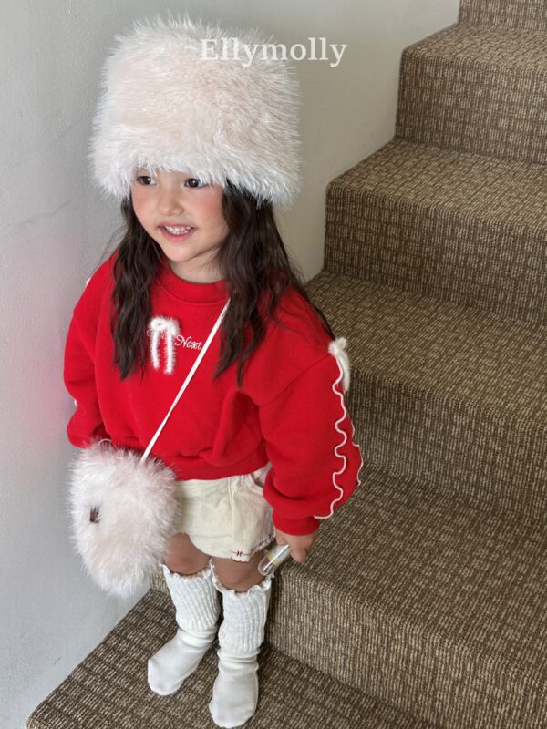 0256EEB6-2C39-42D4-BF1C-918AC2B3C042 ❄️ 甜美毛毛蝴蝶結短版衛衣