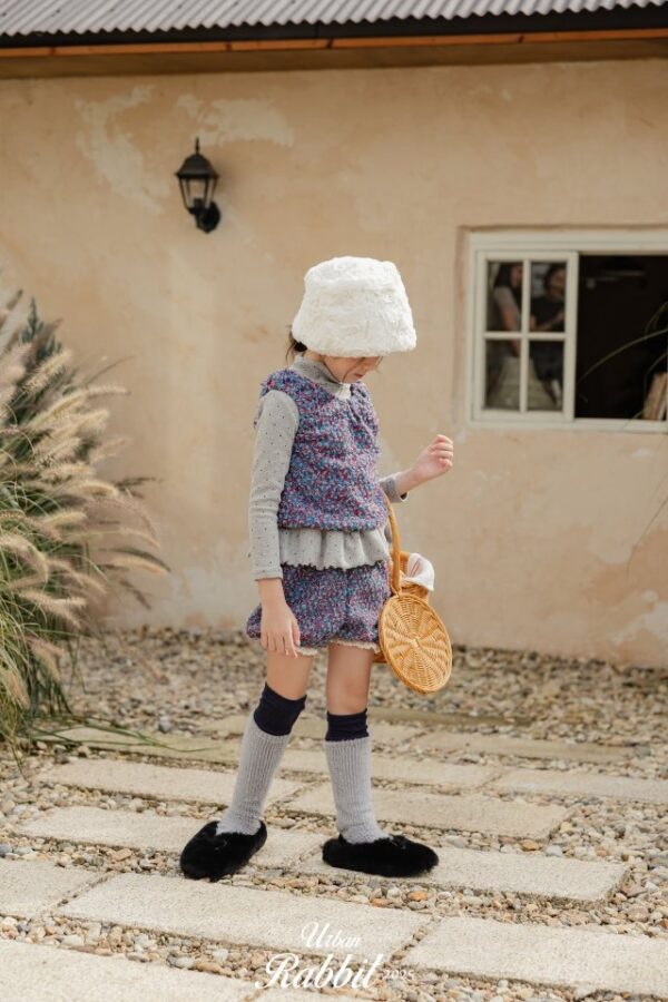 ❄️ 蓬鬆爆米花紋針織寬褲