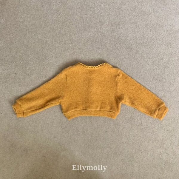 ❄️ 毛絨蝴蝶結針織開襟衫