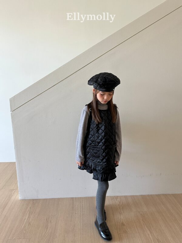 ❄️ 閃耀氣質菱格紋口袋洋裝