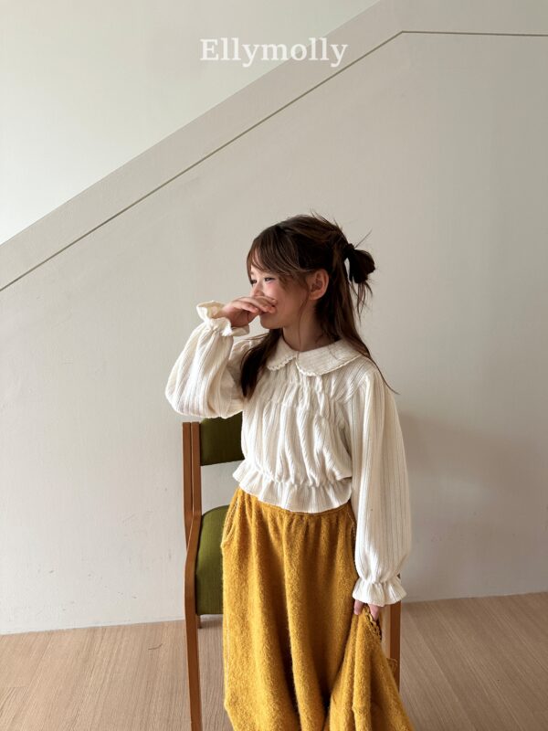 ❄️ 氣質甜美蜜糖圓領襯衫