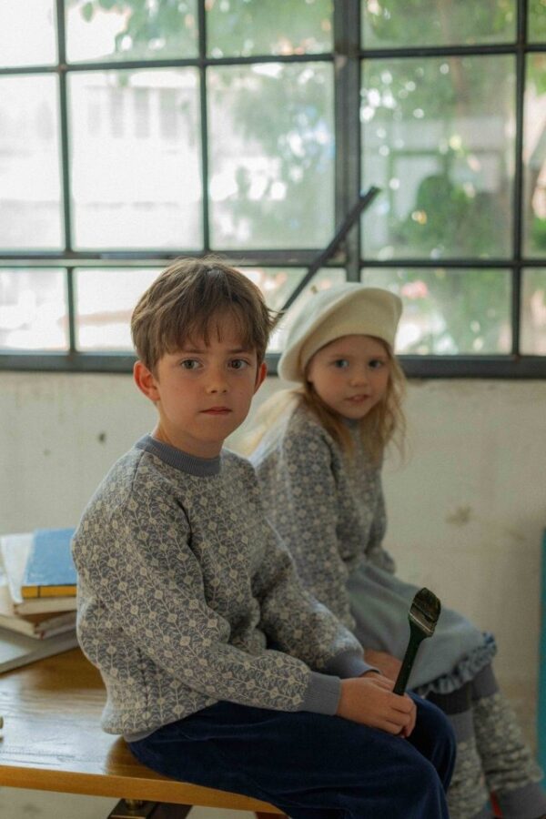 ❄️ 古典提花針織上衣