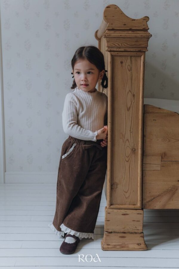 ❄️ 天鵝絨荷葉褲