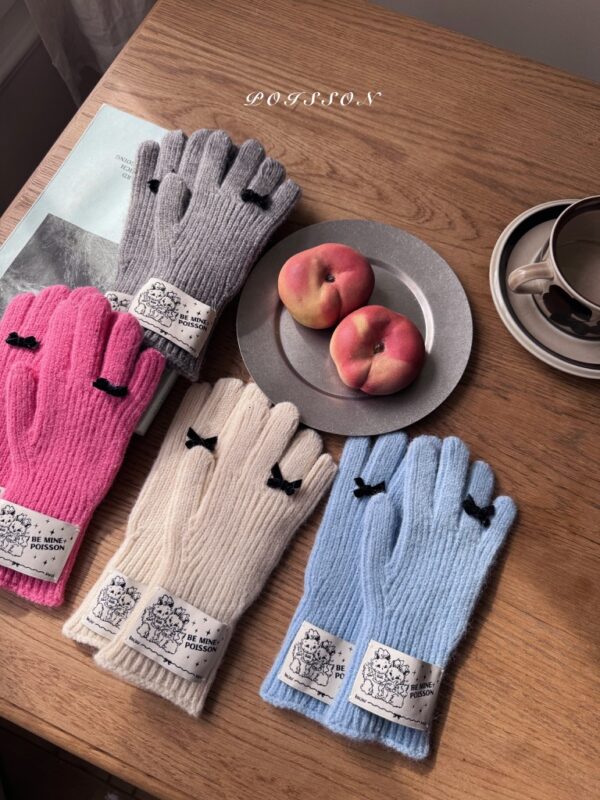 ❄️ 甜美蝴蝶結手套