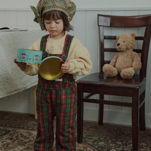 1FCC1530-8965-430E-8AB0-5F4D218AE4A6 ❄️ 可愛學院風保暖格紋吊帶褲