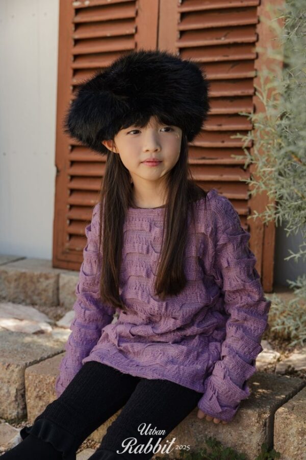 ❄️ 優雅立體波浪紋針織上衣