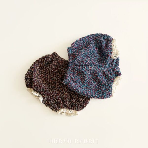 ❄️ 蓬鬆爆米花紋針織寬褲