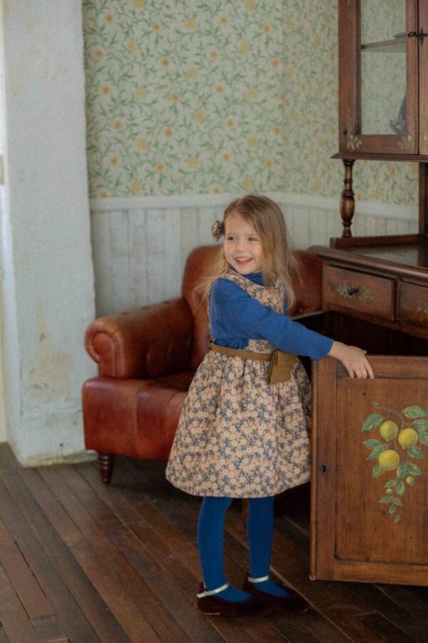 ❄️ 花漾甜心燈芯絨背心洋裝