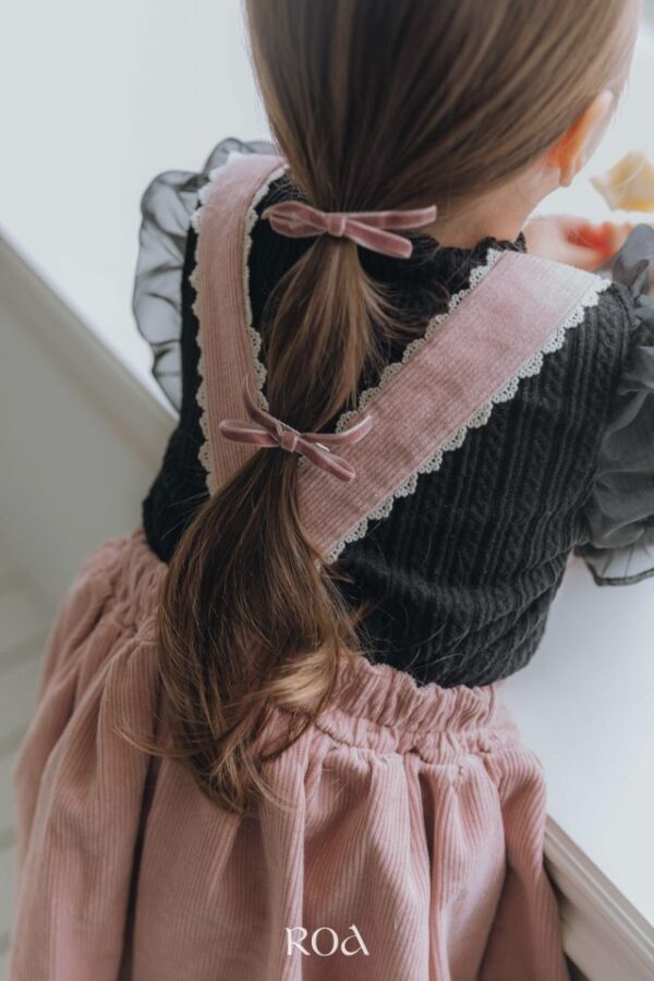 ❄️ 絲帶荷葉吊帶裙