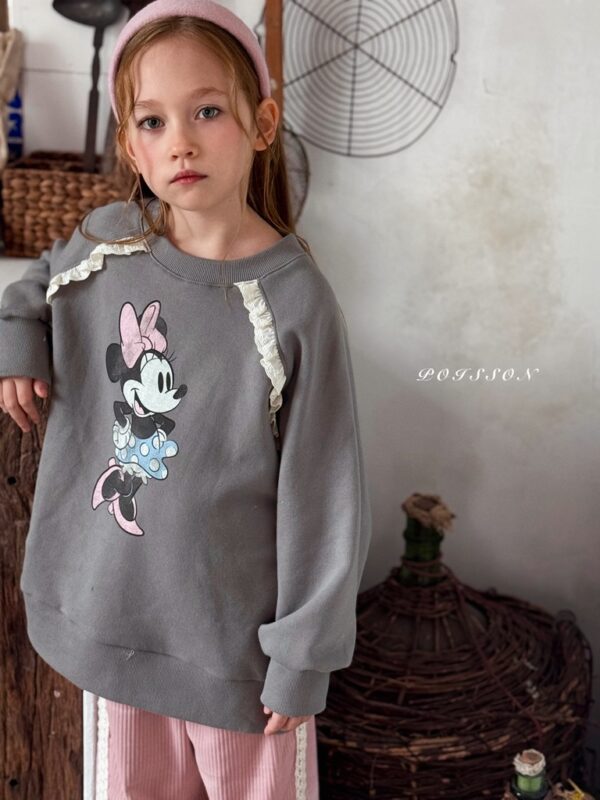 ❄️ 米妮荷葉滾邊大學T