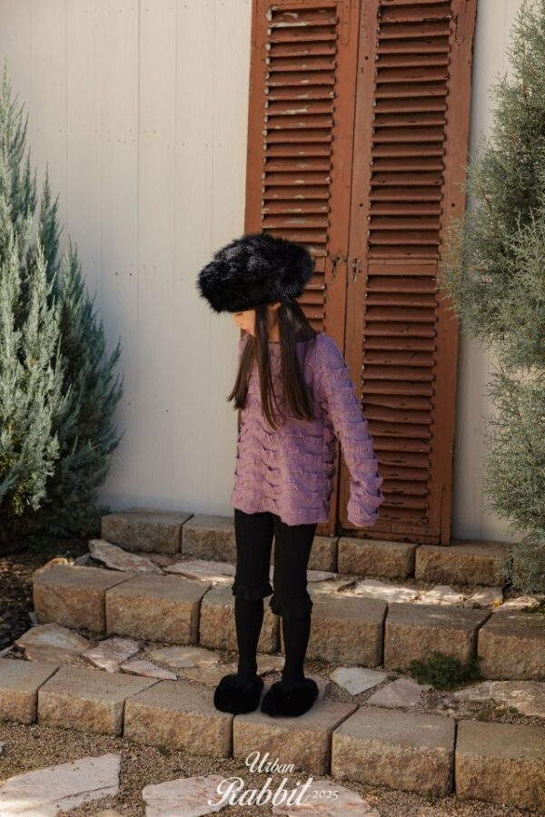 ❄️ 優雅立體波浪紋針織上衣