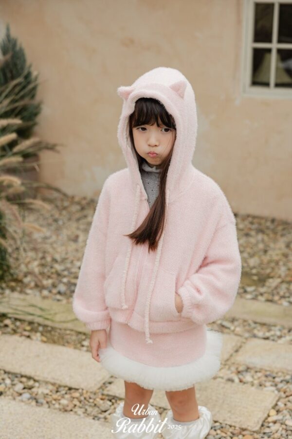 ❄️ 可愛小貓咪毛絨連帽外套