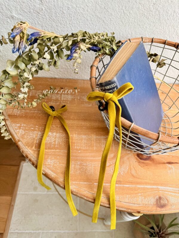 ❄️ 絲絨蝴蝶結造型髮夾