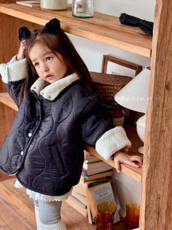 ❄️ 菱格紋鋪棉外套