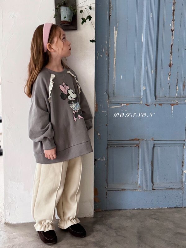 ❄️ 甜美慵懶荷葉邊縮口褲