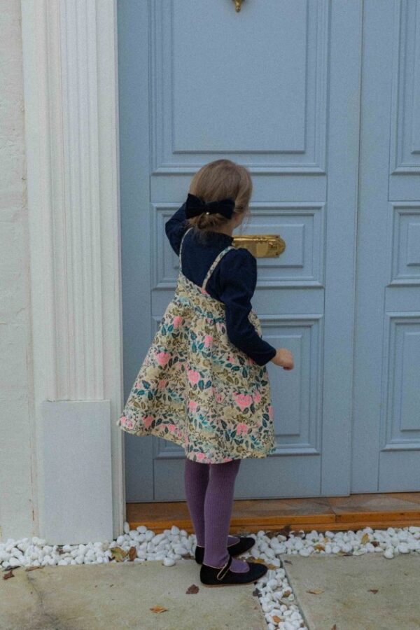 ❄️ 輕柔花語提花印花細肩帶洋裝