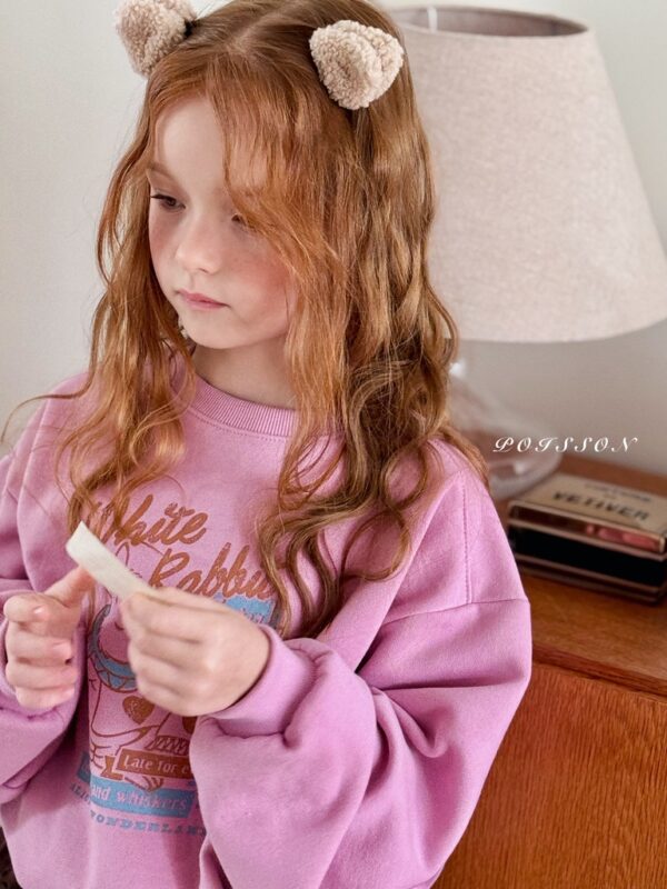 ❄️ 蓬鬆泰迪絨貓咪造型髮夾