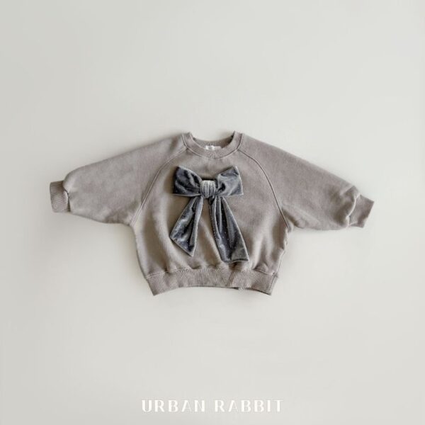 ❄️ 優雅絲絨蝴蝶結衛衣