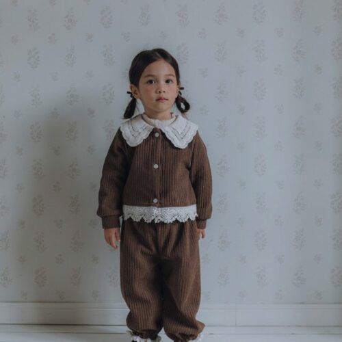 ❄️ 甜美蕾絲縮口褲