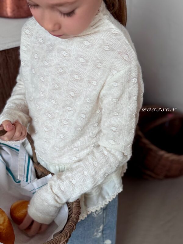 ❄️ 氣質蕾絲拼接半高領打底衣