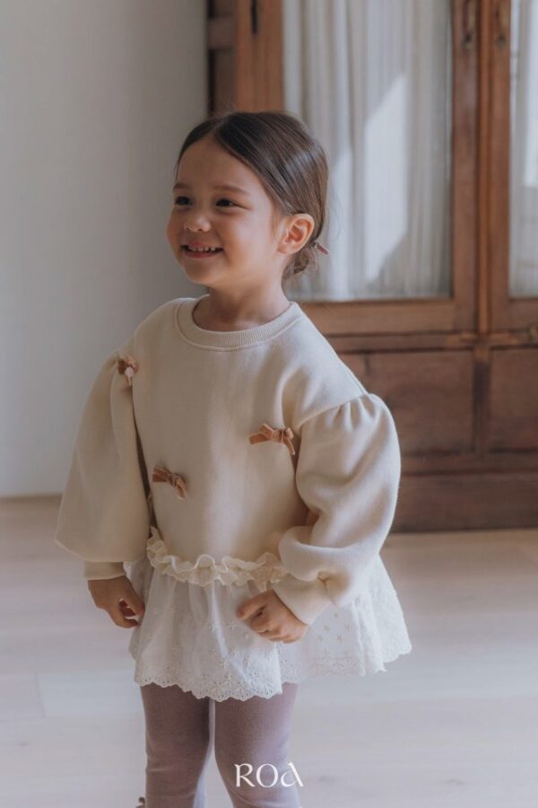 ❄️ 蝴結微光拼接上衣