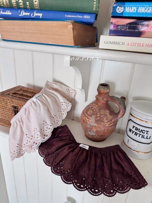 ❄️ 麂皮拼接層次感短裙