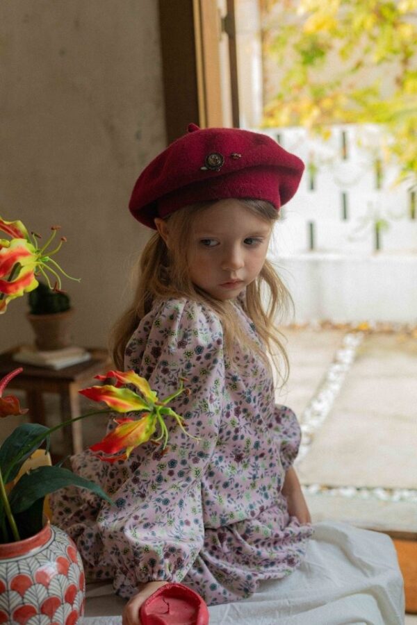 ❄️ 宮廷甜美燈籠袖花朵上衣