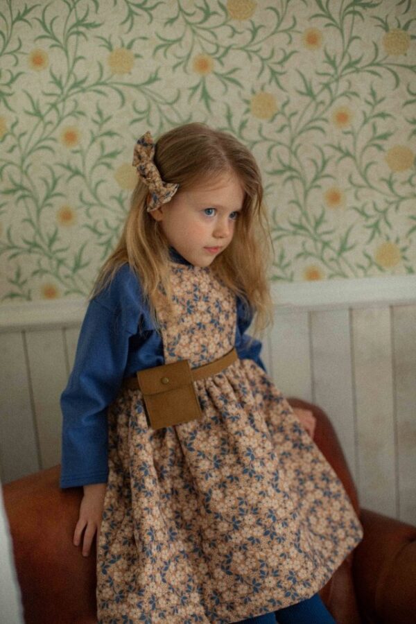 ❄️ 花漾甜心燈芯絨背心洋裝