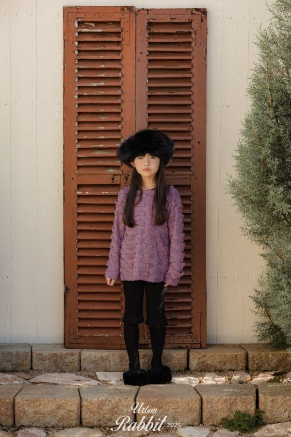 ❄️ 優雅立體波浪紋針織上衣