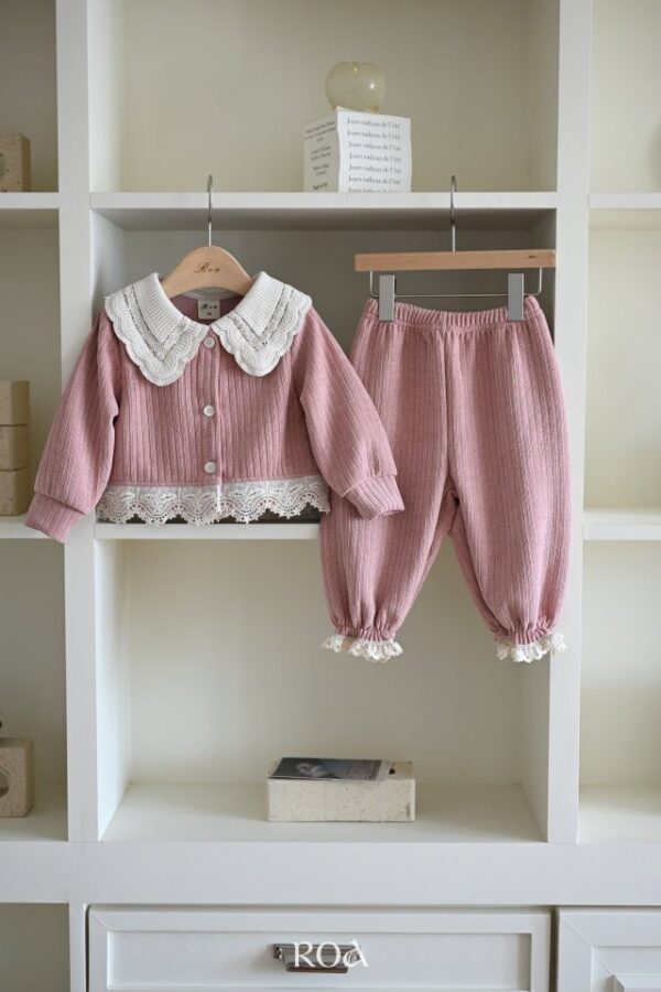 ❄️ 甜美蕾絲縮口褲