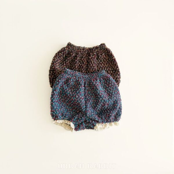 ❄️ 蓬鬆爆米花紋針織寬褲