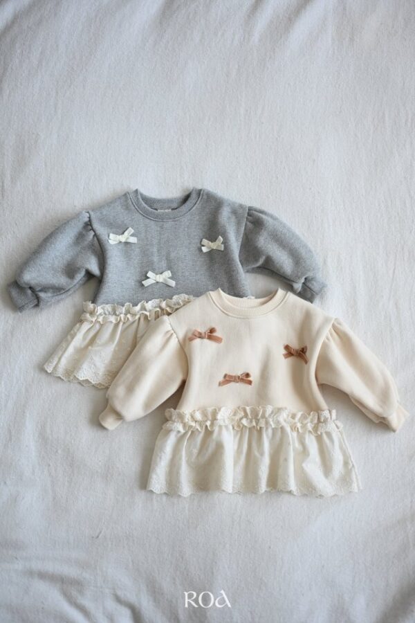 ❄️ 蝴結微光拼接上衣