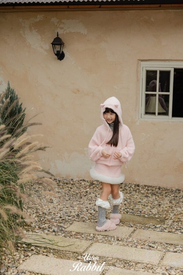 ❄️ 可愛小貓咪毛絨連帽外套