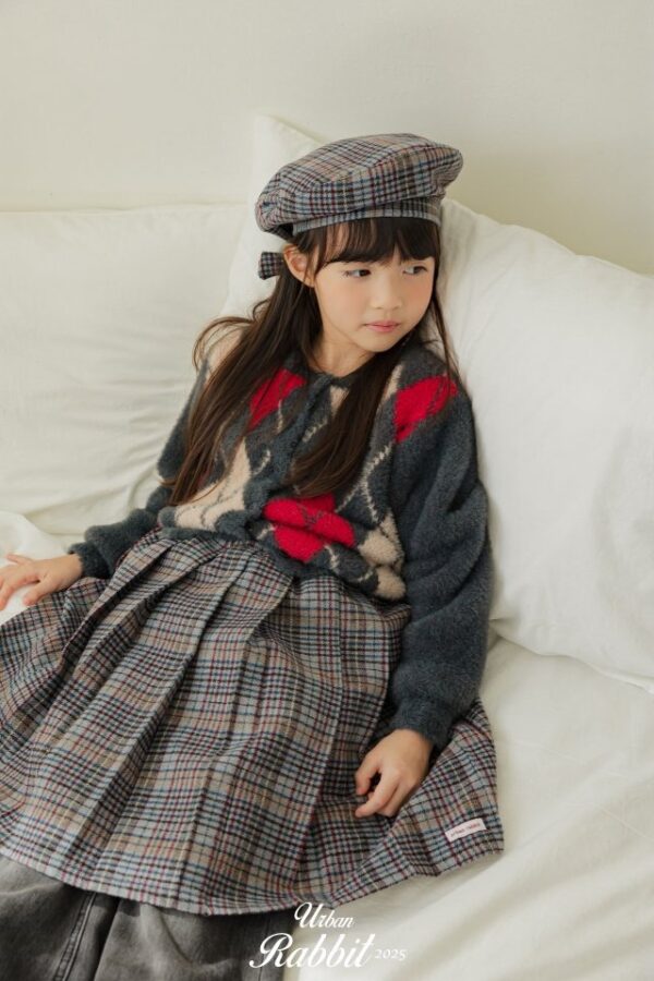 ❄️ 氣質優雅復古格紋裙