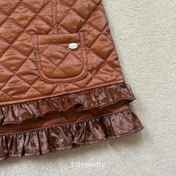 ❄️ 閃耀氣質菱格紋口袋洋裝