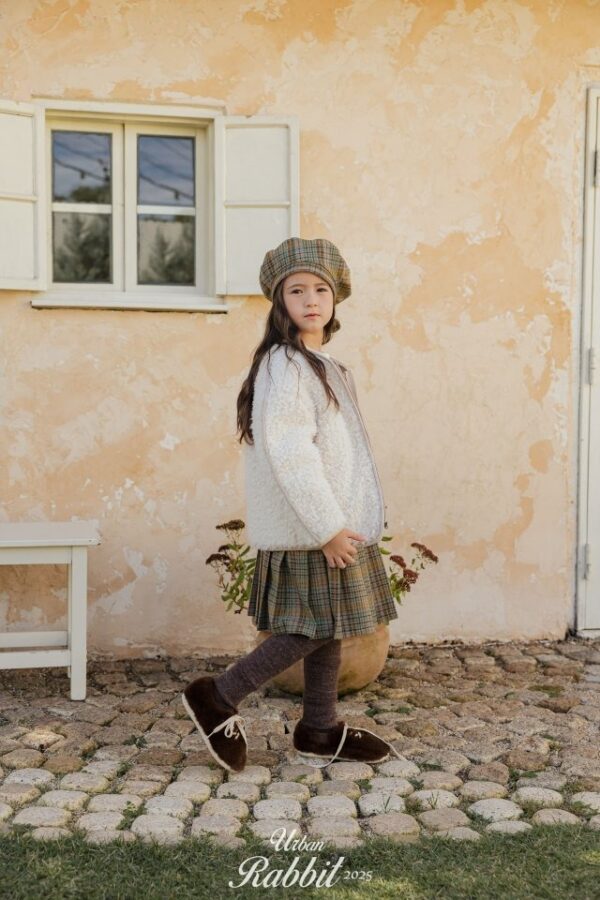 ❄️ 氣質優雅復古格紋裙