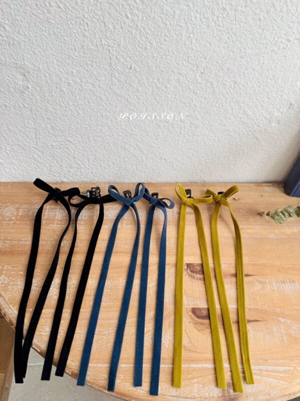 ❄️ 絲絨蝴蝶結造型髮夾