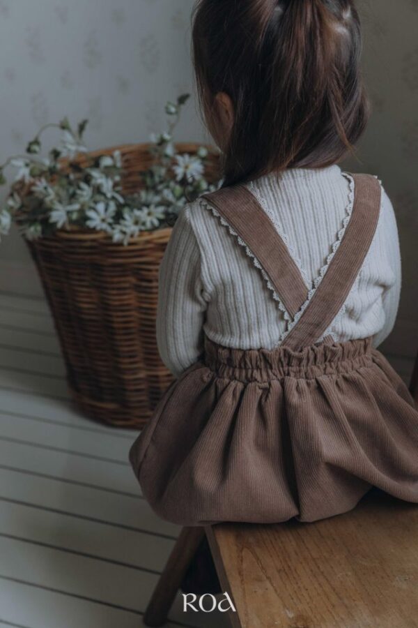 ❄️ 絲帶荷葉吊帶裙