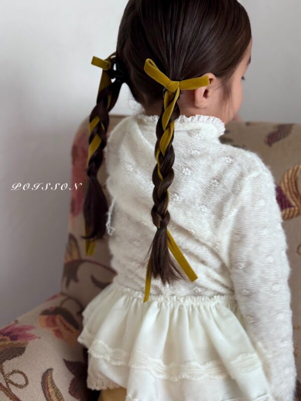 ❄️ 絲絨蝴蝶結造型髮夾