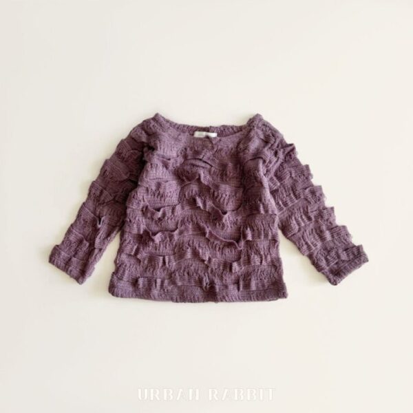 ❄️ 優雅立體波浪紋針織上衣