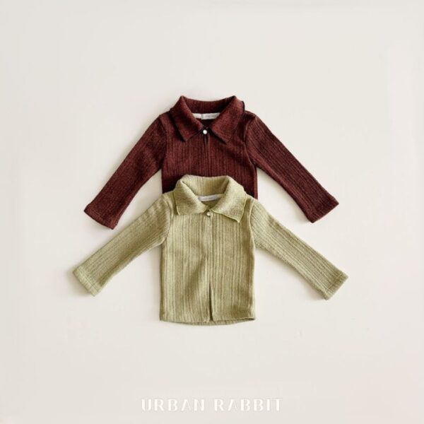 ❄️ 氣質顯瘦鈕扣羅紋打底衣